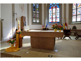 Festgottesdienst für die Kommunionjubilare an Ostermontag (Foto: Karl-Franz Thiede)